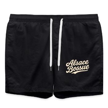 Lettrage Alsace Bossue - Short de bain - noir - Devant - AI Model Male 185 light (185cm)