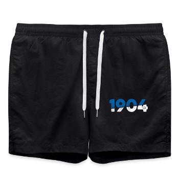 Schalke Gelsenkirchen Liebe  - Badeshorts - Schwarz - Vorne - AI Model Male 185 light (185cm)