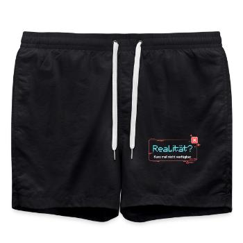 Réalité? Non disponible pour une courte période - Short de bain - noir - Devant - AI Model Male 185 light (185cm)