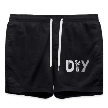 Conception de bricolage - Logo d’outil pour les amateurs de bricolage - Short de bain - noir - Devant - AI Model Male 185 light (185cm)