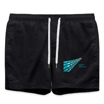 Laufsport-Erlebnis - Badeshorts - Schwarz - Vorne - AI Model Male 185 light (185cm)
