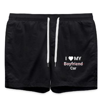 J’aime ma voiture - Short de bain - noir - Devant - AI Model Male 185 light (185cm)