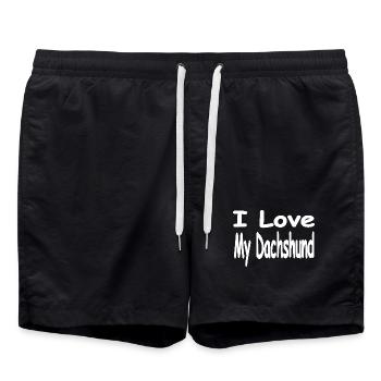 Teckel - Short de bain - noir - Devant - AI Model Male 185 light (185cm)