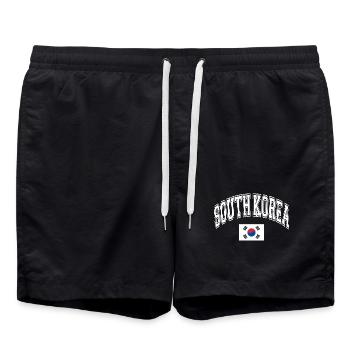 Corée du Sud - Short de bain - noir - Devant - AI Model Male 185 light (185cm)