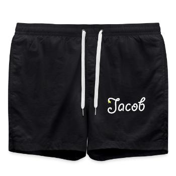 Jakob - Badeshorts - Schwarz - Vorne - AI Model Male 185 light (185cm)