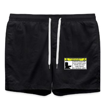 Raum - Badeshorts - Schwarz - Vorne - AI Model Male 185 light (185cm)
