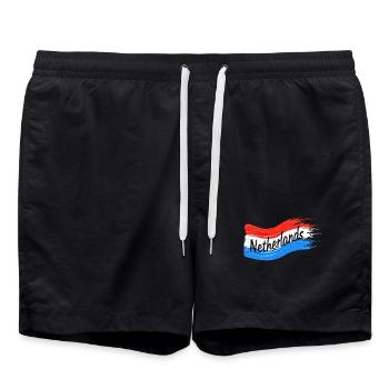 Drapeau néerlandais - Short de bain - noir - Devant - AI Model Male 185 light (185cm)