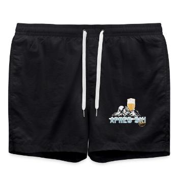Après-Ski Party – Vive les pistes ! - Short de bain - noir - Devant - AI Model Male 185 light (185cm)