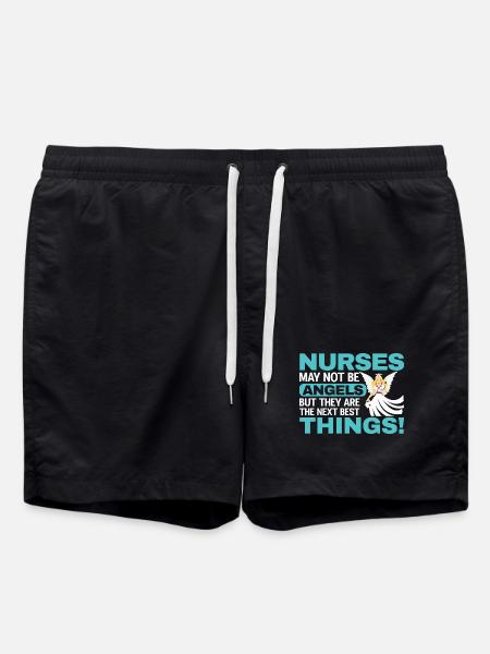 Krankenschwester - Badeshorts - Schwarz