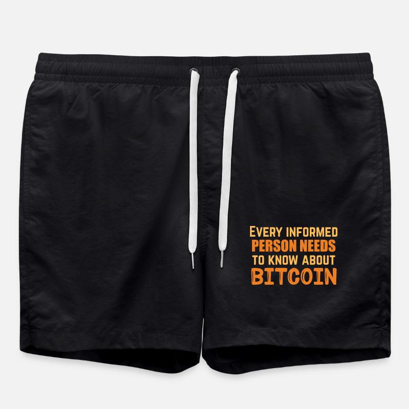 Bitcoin Informed - Badeshorts - Schwarz