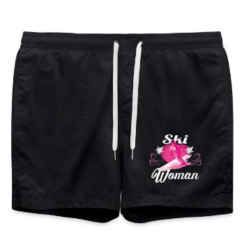 Ski Femme Retro Rose Ski - Short de bain - noir - Devant - AI Model Male 185 light (185cm)