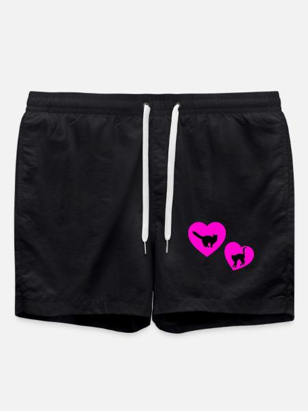 feline - Swim Trunks - black