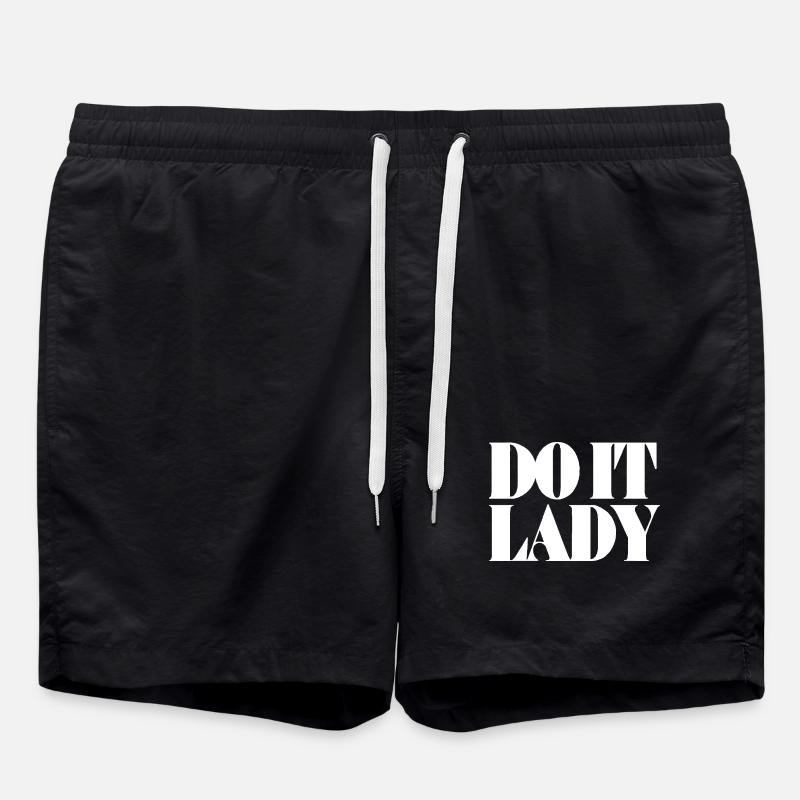 Faites-le Dame - Blanc - Short de bain - noir