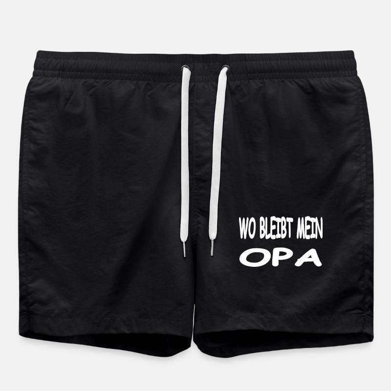 Grandfather - Swim Trunks - black