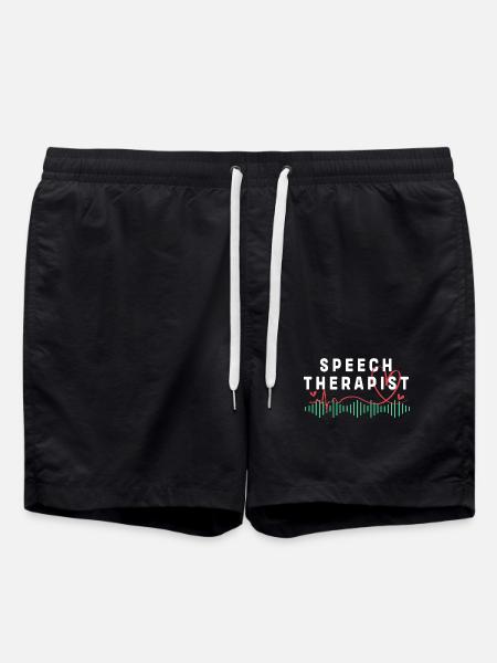 Sprachtherapeut Logopäde Logopädie - Badeshorts - Schwarz