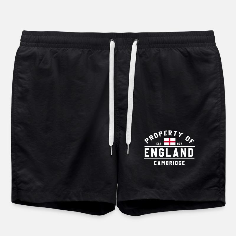 Englands Cambridge-Emblem - Badeshorts - Schwarz