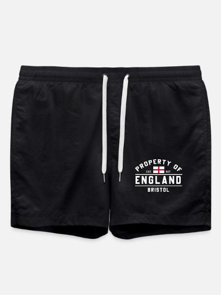 Angleterre Bristol Drapeau Design graphique - Short de bain - noir