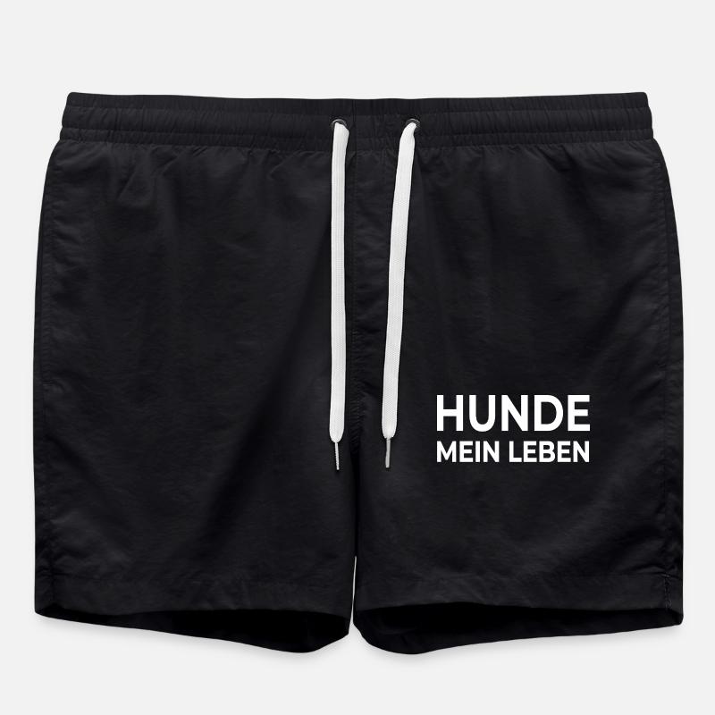 canine - Swim Trunks - black