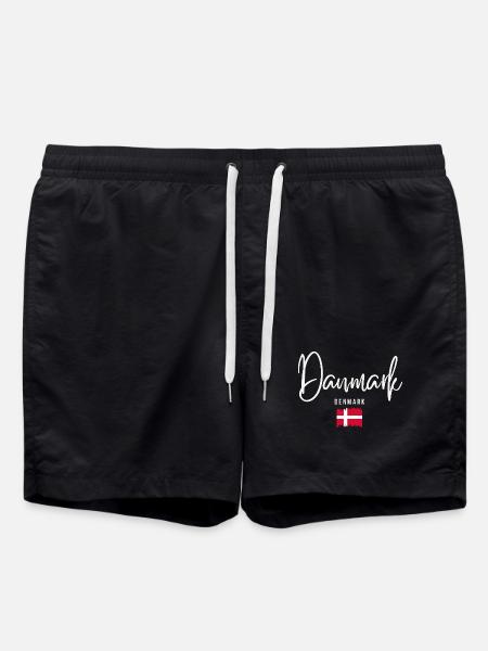 Danish roots, I love Denmark - Swim Trunks - black