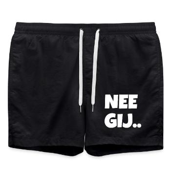 nein du - Badeshorts - Schwarz - Vorne - AI Model Male 185 light (185cm)