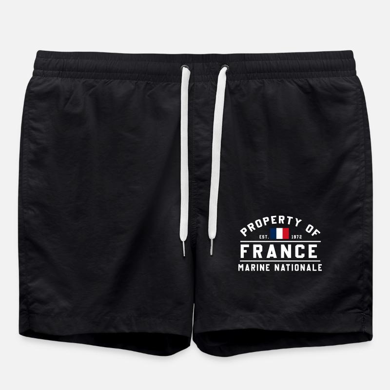 French Navy Ownership - Swim Trunks - black