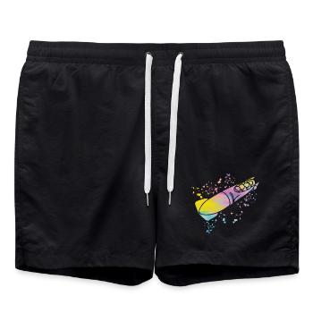 Bob Team Anschieber Bob - Badeshorts - Schwarz - Vorne - AI Model Male 185 light (185cm)