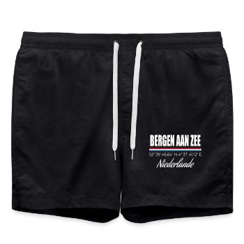 Bergen Aan Zee - Short de bain - noir - Devant - AI Model Male 185 light (185cm)