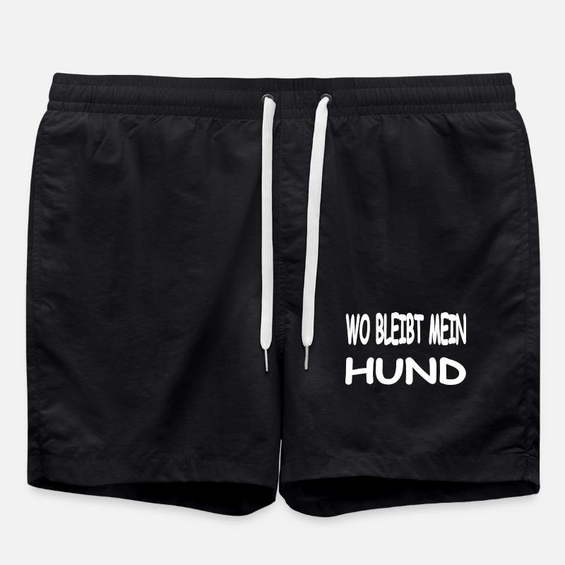 Chien - Short de bain - noir