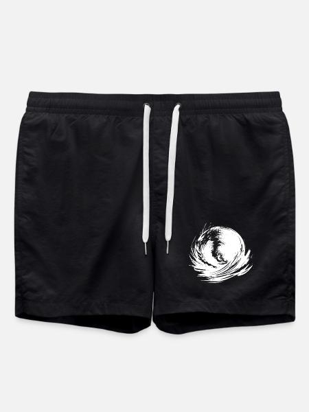 Energetic Surfing Art Surfer - Swim Trunks - black