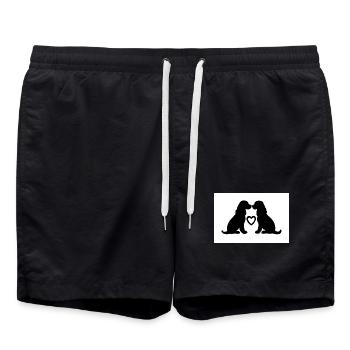 Cocker Spaniel - Short de bain - noir - Devant - AI Model Male 185 light (185cm)