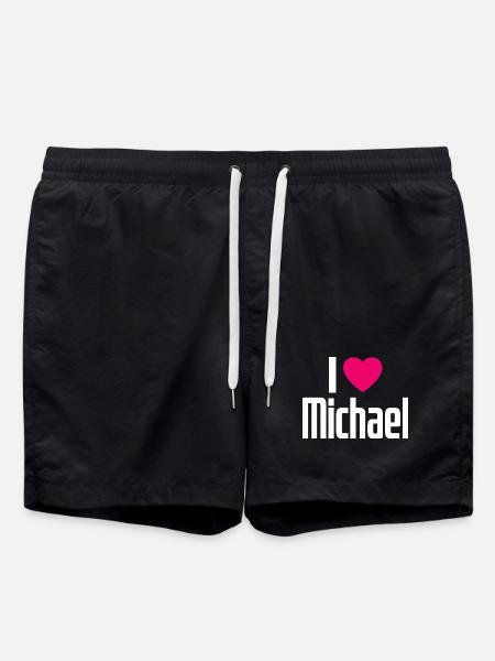 J’aime Michael Pink Heart J’aime Michael - Short de bain - noir