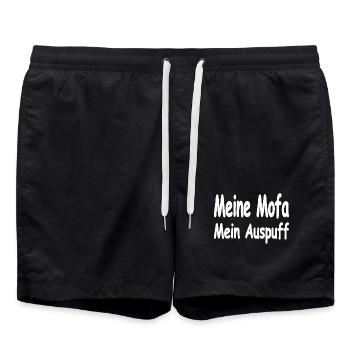 Mobylette - Short de bain - noir - Devant - AI Model Male 185 light (185cm)