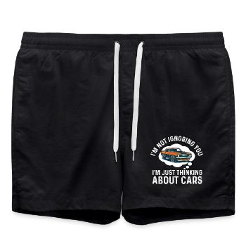 Ich ignoriere nicht, dass du über Autos nachdenkst – Autoangebot - Badeshorts - Schwarz - Vorne - AI Model Male 185 light (185cm)
