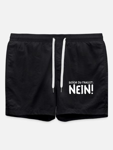 BEVOR DU FRAGST NEIN! - Badeshorts - Schwarz
