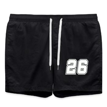 Numéro 26 - Short de bain - noir - Devant - AI Model Male 185 light (185cm)