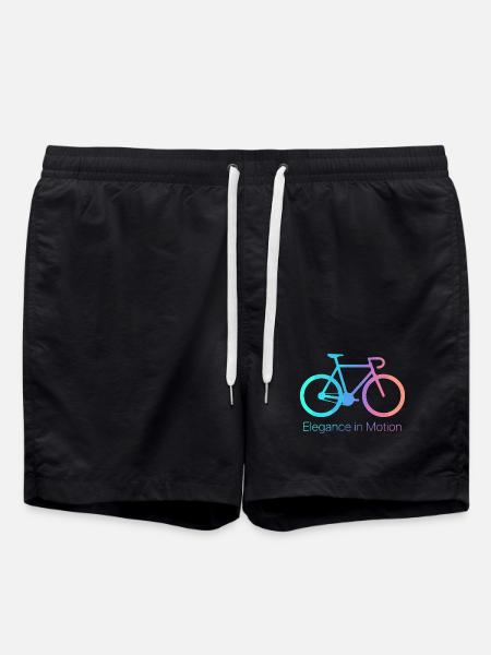 Elegance in Motion Bicycle - Swim Trunks - black