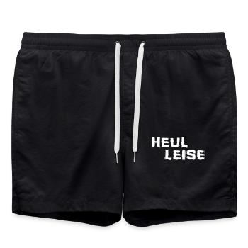 hurler doucement - Short de bain - noir - Devant - AI Model Male 185 light (185cm)