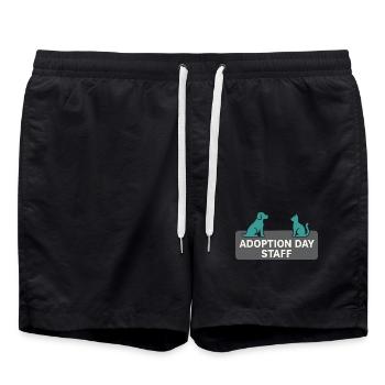 Jour de l’adoption Refuge pour animaux de sauvetage - Short de bain - noir - Devant - AI Model Male 185 light (185cm)