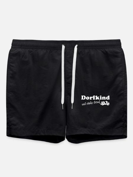 Village child - and proud of it - Swim Trunks - black
