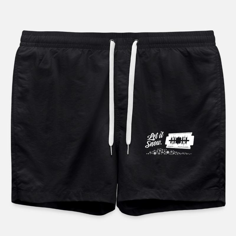 Let it snow! FFM - Swim Trunks - black