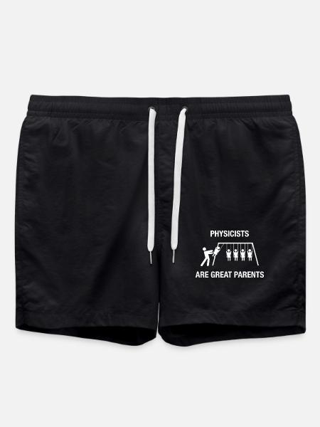 Physicist Humor Scientist Funny - Swim Trunks - black