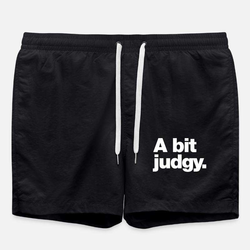 A bit judgy - Swim Trunks - black