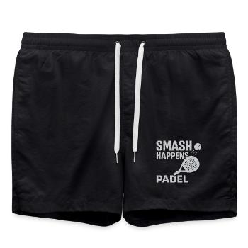 Smash Happens, Padel - Short de bain - noir - Devant - AI Model Male 185 light (185cm)