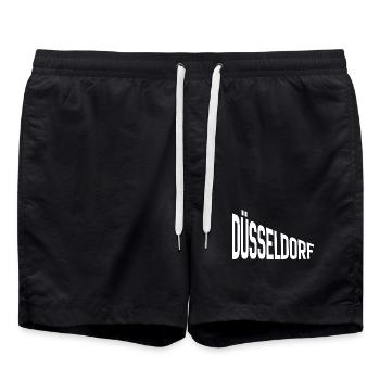 Düsseldorf - Badeshorts - Schwarz - Vorne - AI Model Male 185 light (185cm)