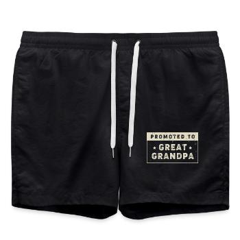 Papy Grand-père Petit-enfant Papy - Short de bain - noir - Devant - AI Model Male 185 light (185cm)