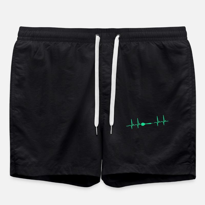 Darts Darts Darts - Swim Trunks - black