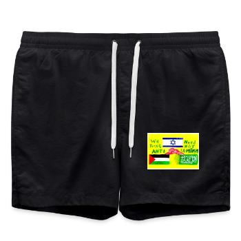 Nous avons un accord pour Gaza ! - Short de bain - noir - Devant - AI Model Male 185 light (185cm)