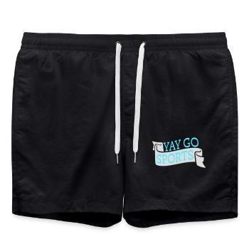 Youpi Go Sports Sarcastique Humour Anti Sports - Short de bain - noir - Devant - AI Model Male 185 light (185cm)