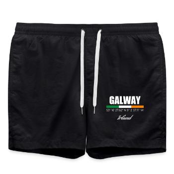 Galway - Badeshorts - Schwarz - Vorne - AI Model Male 185 light (185cm)