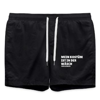 Mon costume est déguisé à la lavage - Short de bain - noir - Devant - AI Model Male 185 light (185cm)